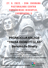 Promocija knjige „Treba dignuti glas : prihvat migranata, poziv na hrabrost“